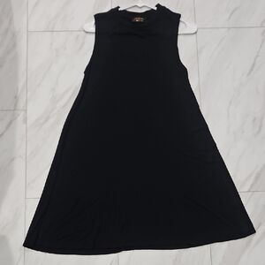Black Sleeveless Tshirt Dress